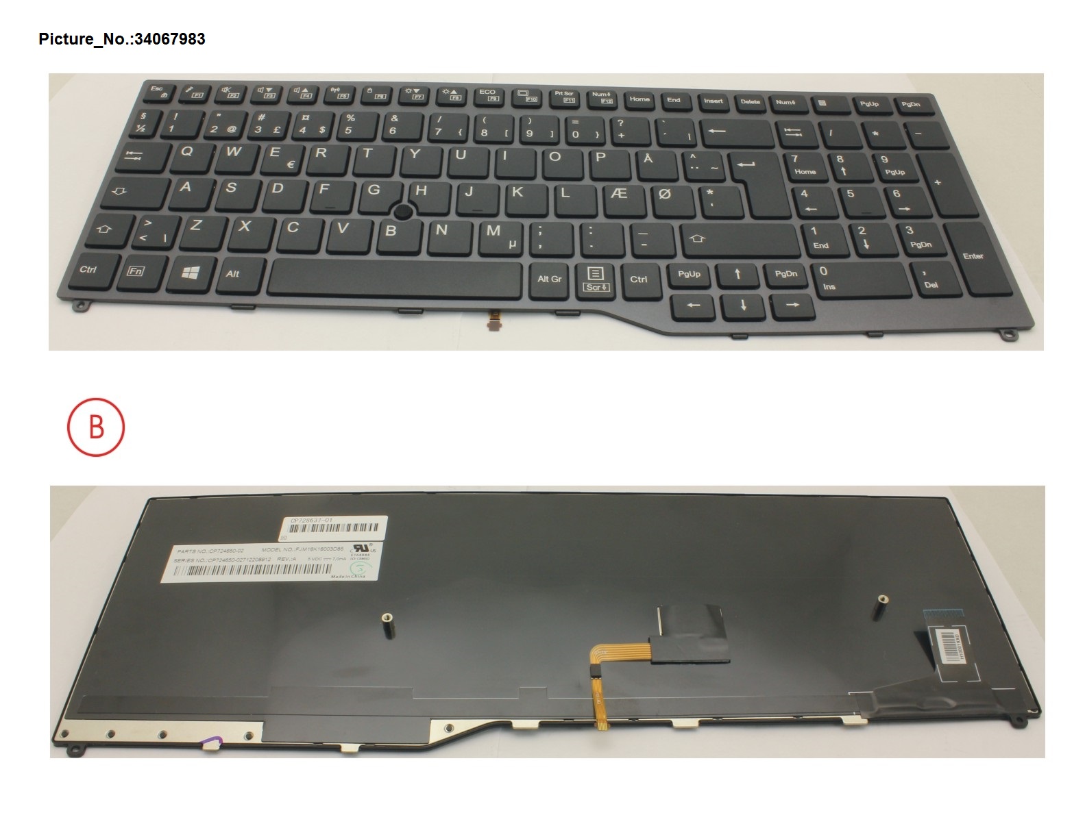 FUJITSU KEYBOARD 10KEY BLACK W/ TS DENMARK FUJITSU KEYBOARD 10KEY BLACK W/ TS DENMARK