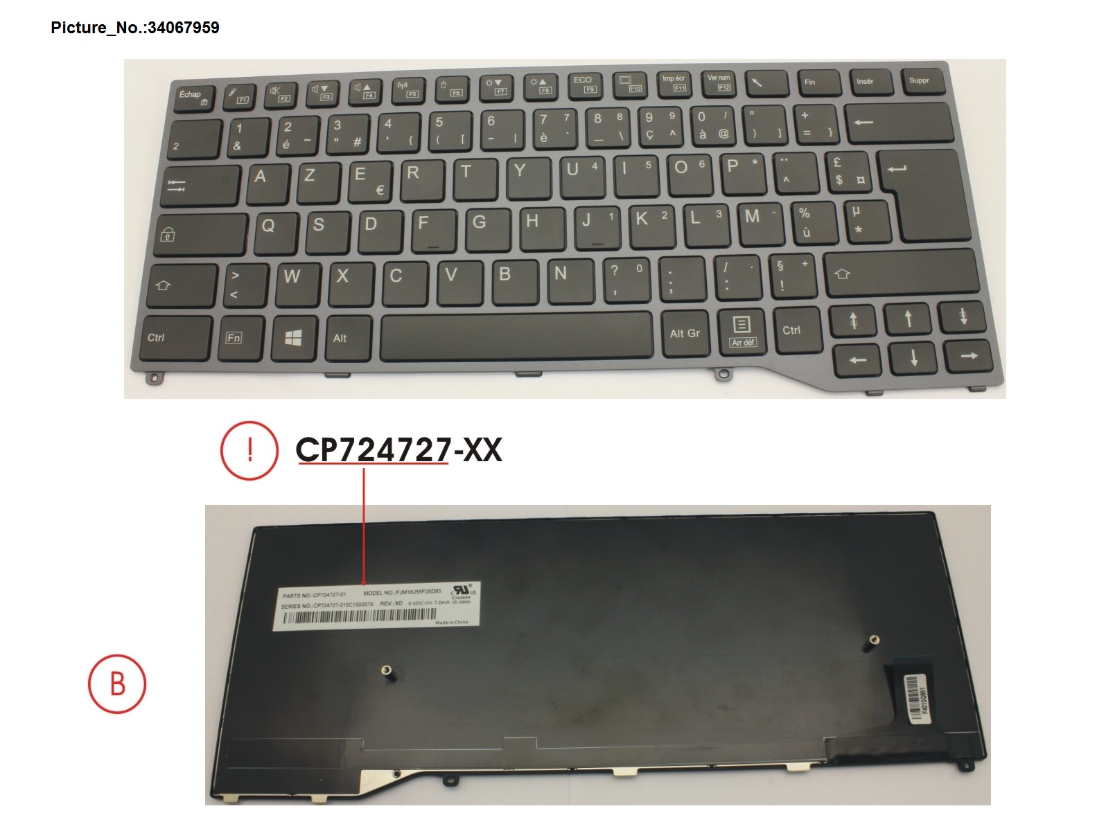 FUJITSU KEYBOARD BLACK W/O TS FRANCE FUJITSU KEYBOARD BLACK W/O TS FRANCE