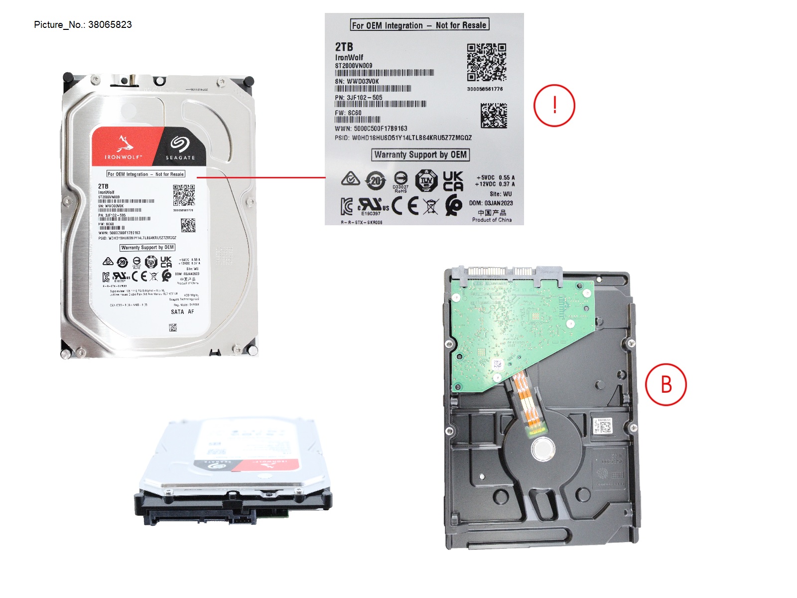 HD SATA 6G 2TB 5.4K NO HOT PL 3.5 ECO