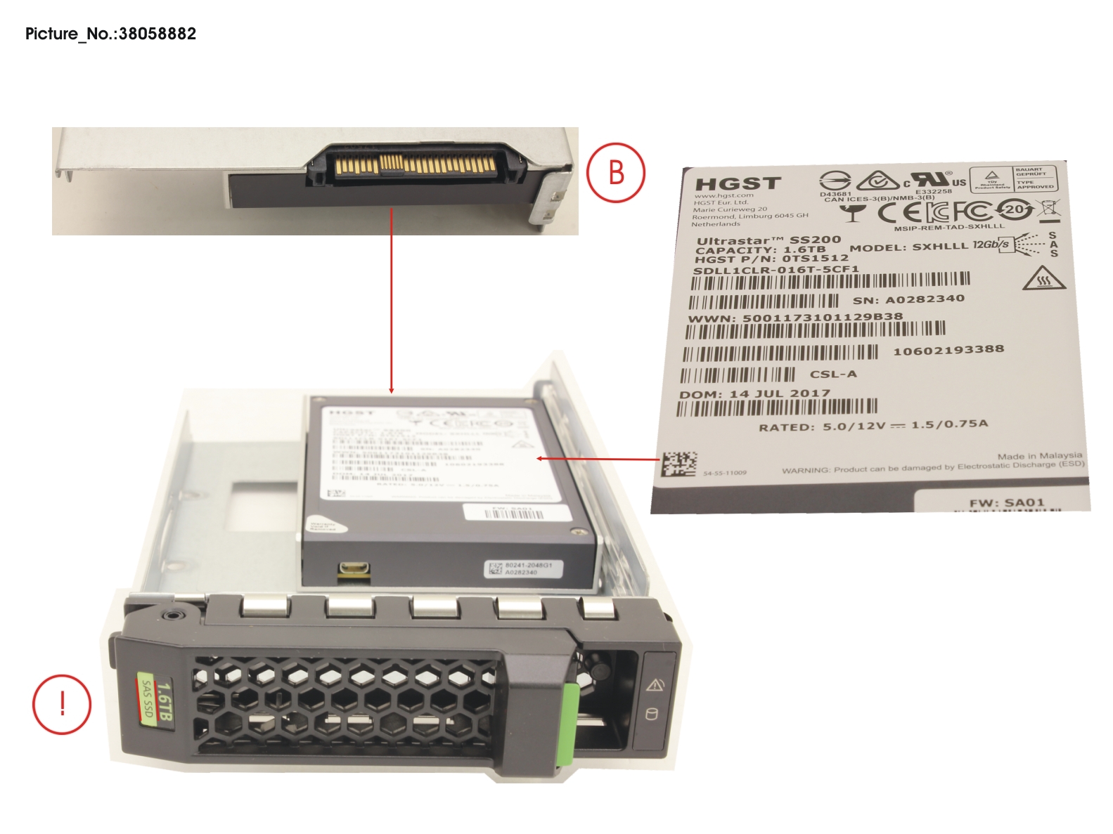 SSD SAS 12G 1.6TB MIXED-USE 3.5 H-P EP