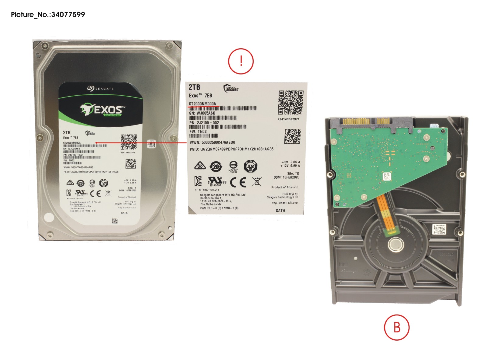 HDD 2TB BC-SATA S3 7.2K 3.5