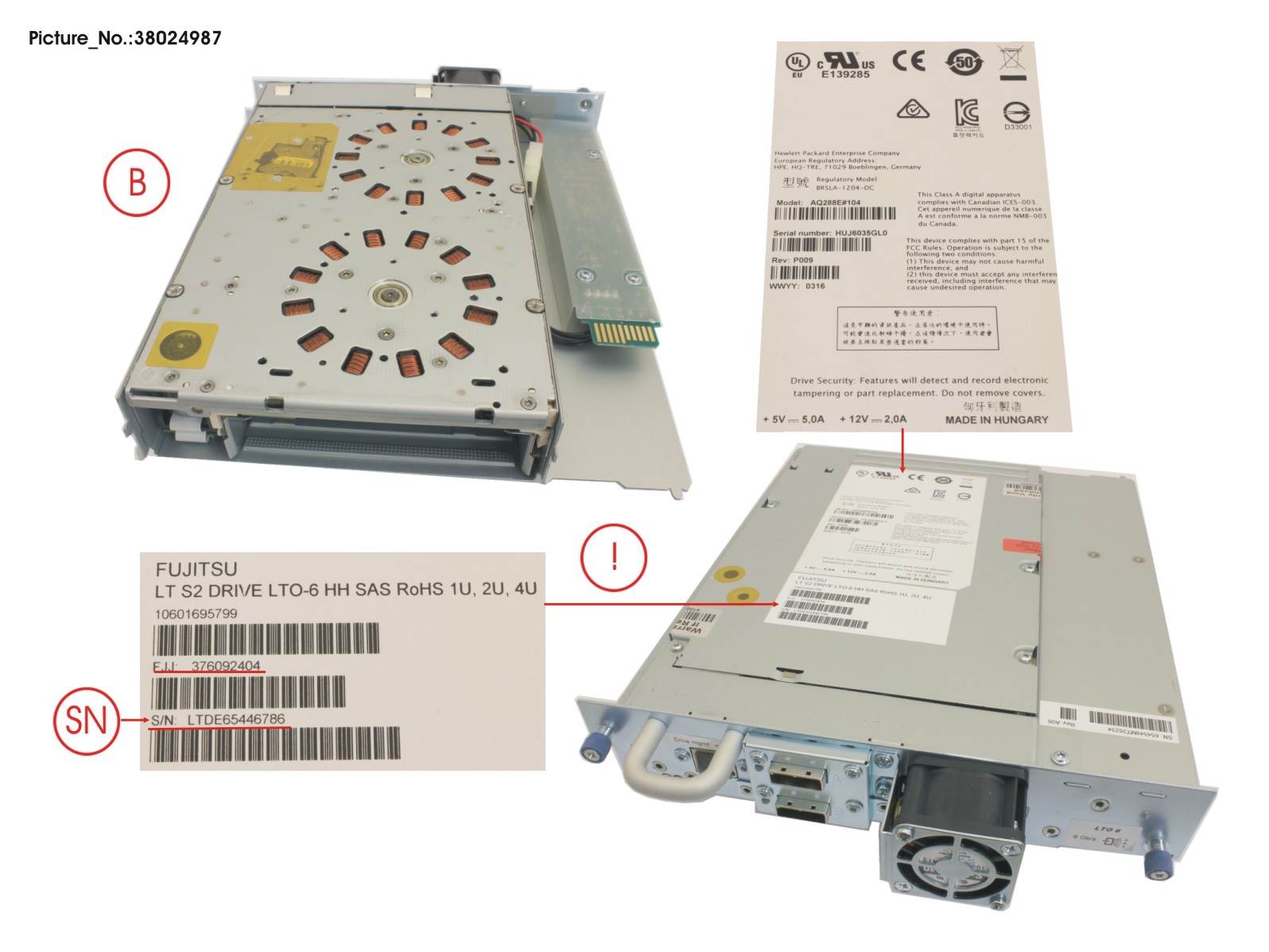 ET LT S2 DRIVE SAS LTO-6 HH E-TEIL