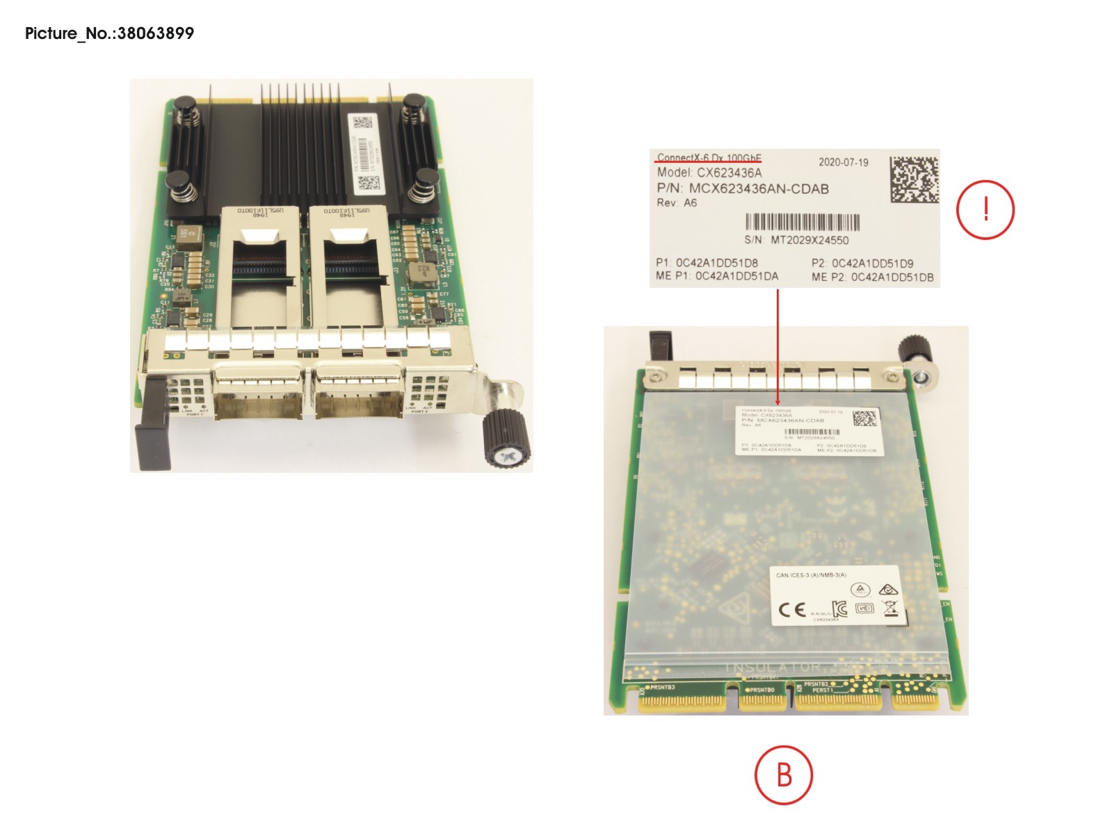 PLAN EP MCX6-DX 2X 100G QSFP28 OCPV3