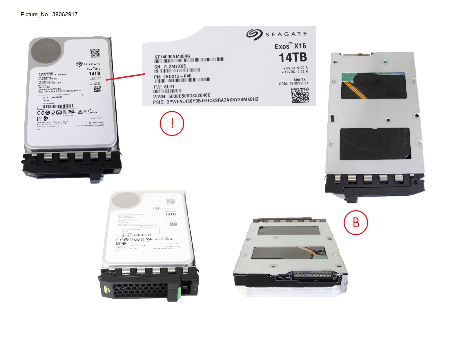 HD SAS 12G 14TB 7.2K 512E SED H-PL 3.5