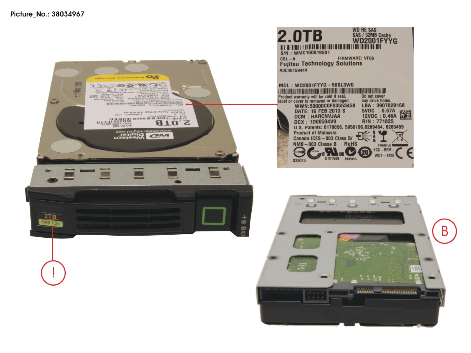 HD SAS 6G 2TB 7.2K HOT PL 3.5 BC HD SAS 6G 2TB 7.2K HOT PL 3.5 BC