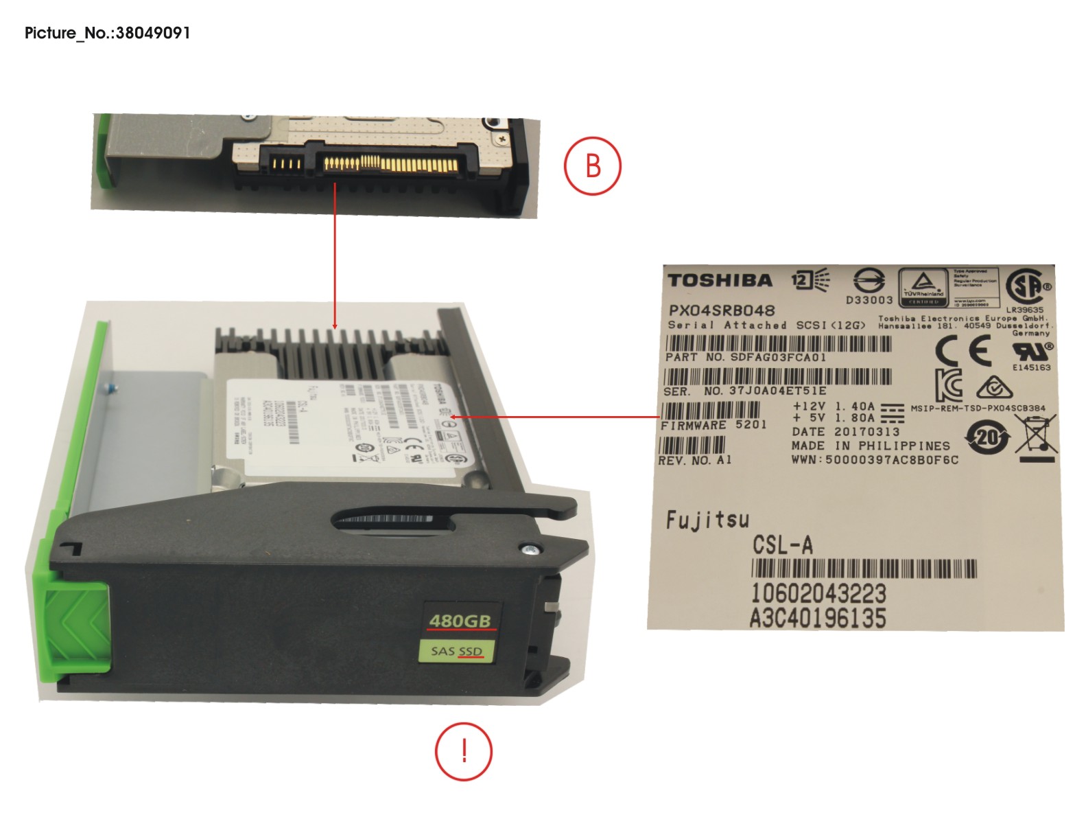 JX60 S2 MLC SSD 480GB 1DWPD SPARE