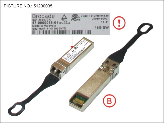 1*SFP+ MMF FIBRE, 16GB/S  50M/100M