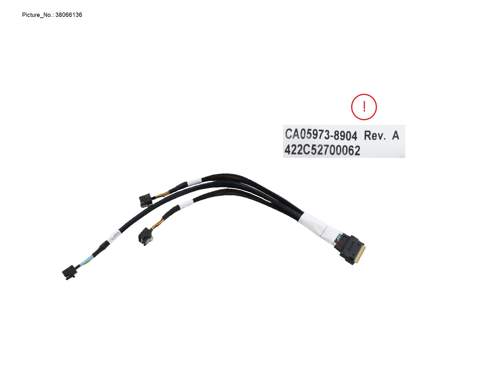 SLIMSAS 8X TO SLIMSAS 4X 1 TO 3 Y CABLE SLIMSAS 8X TO SLIMSAS 4X 1 TO 3 Y CABLE