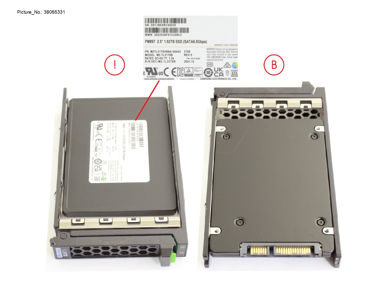 SSD SATA 6G 1.92TB MU SFF