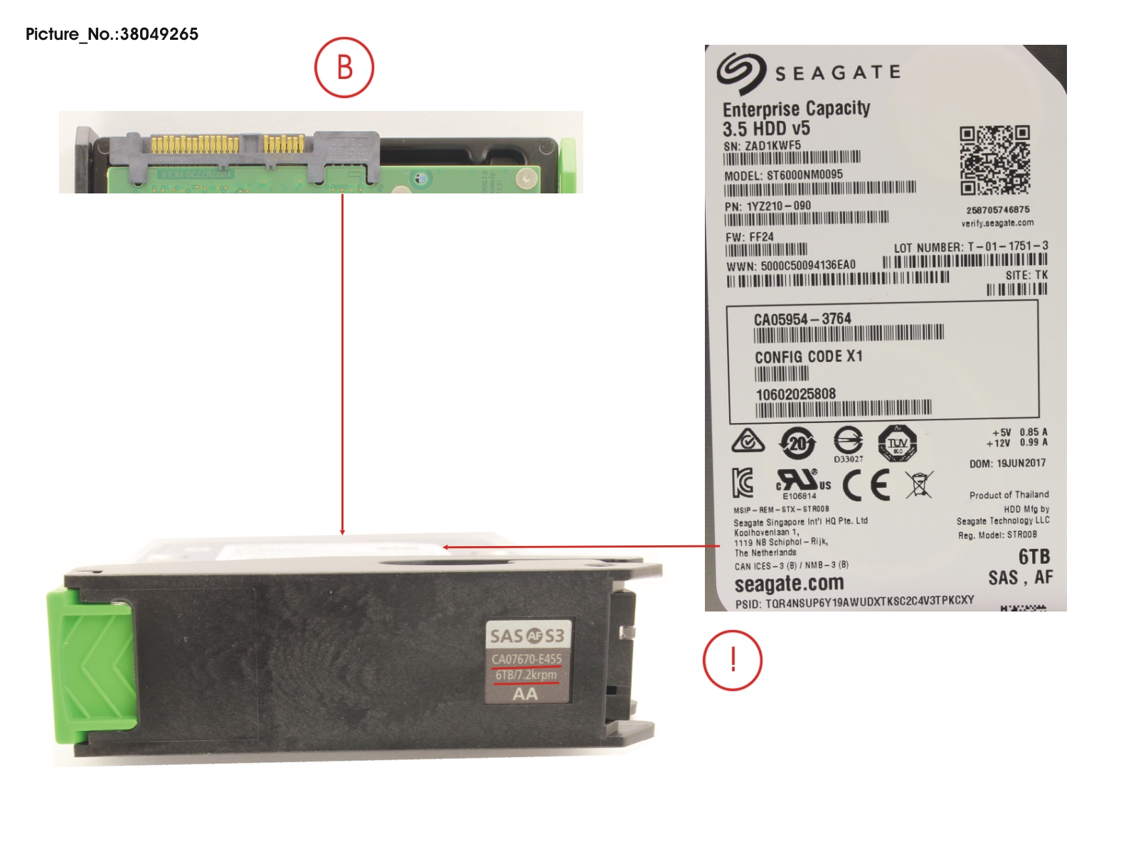 DX HDDE HD NLSAS 6TB 7.2 3.5 AF X1