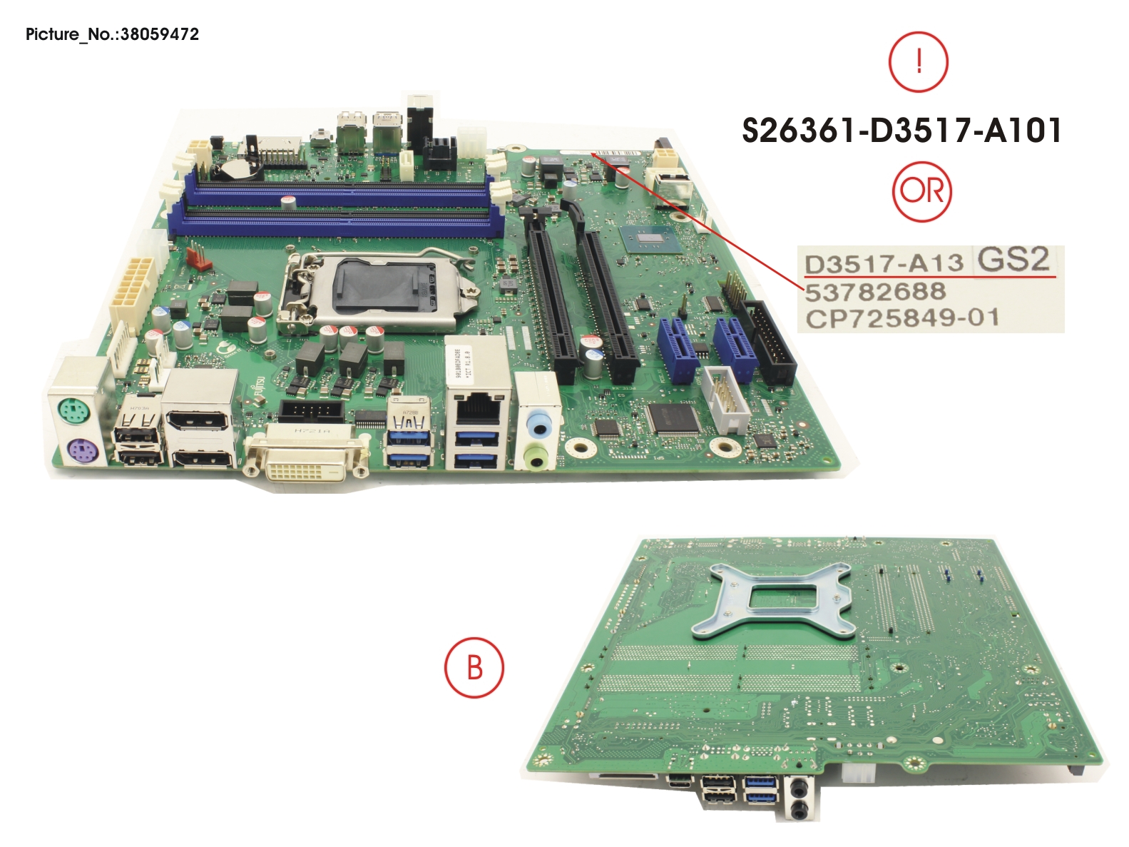 FUJITSU MAINBOARD D3517A FUJITSU MAINBOARD D3517A