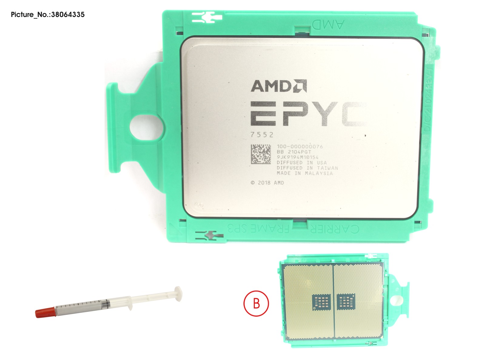 CPU SPARE AMD EPYC 7552 CPU SPARE AMD EPYC 7552
