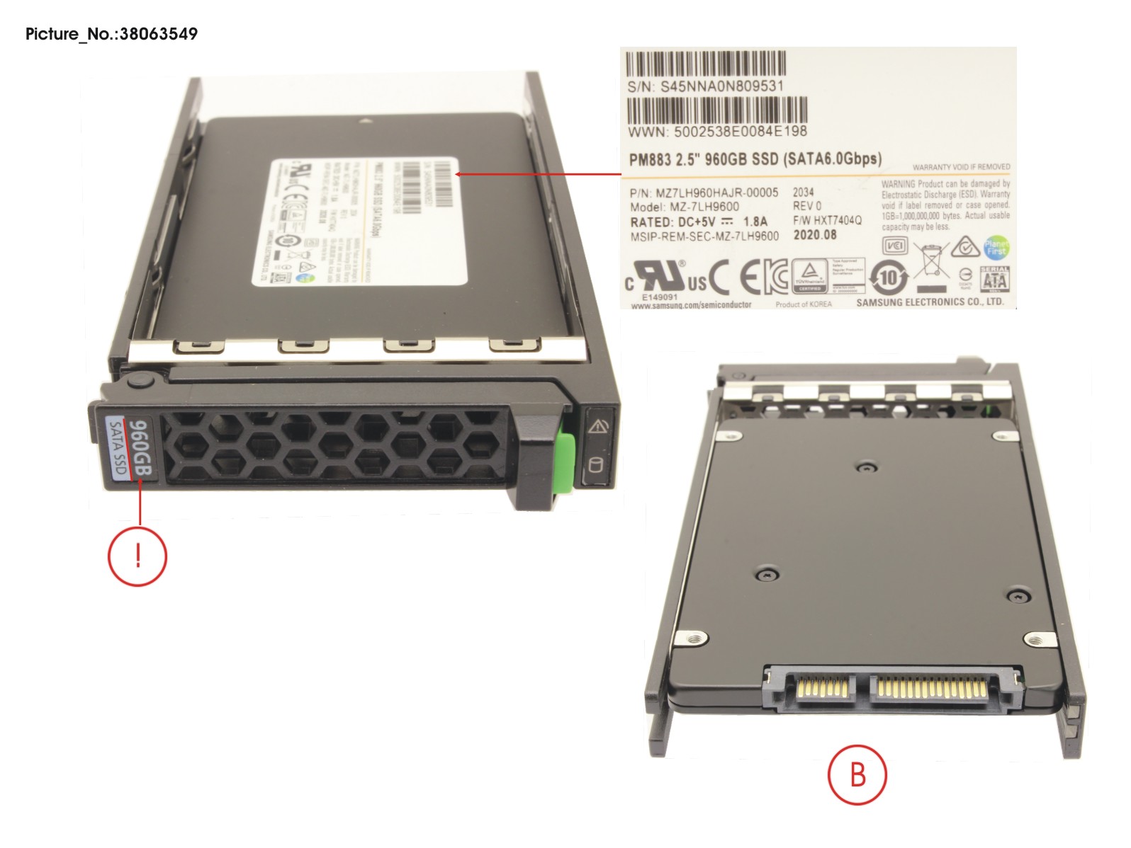 SSD SATA 6G RI 960GB IN SFF SLIM