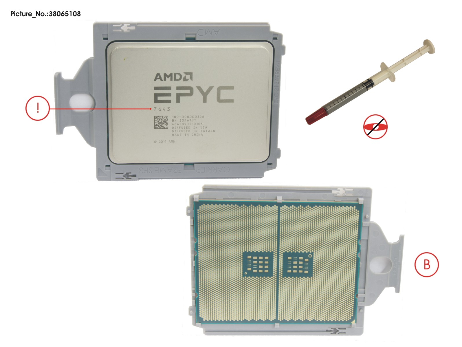 CPU SPARE AMD EPYC 7643