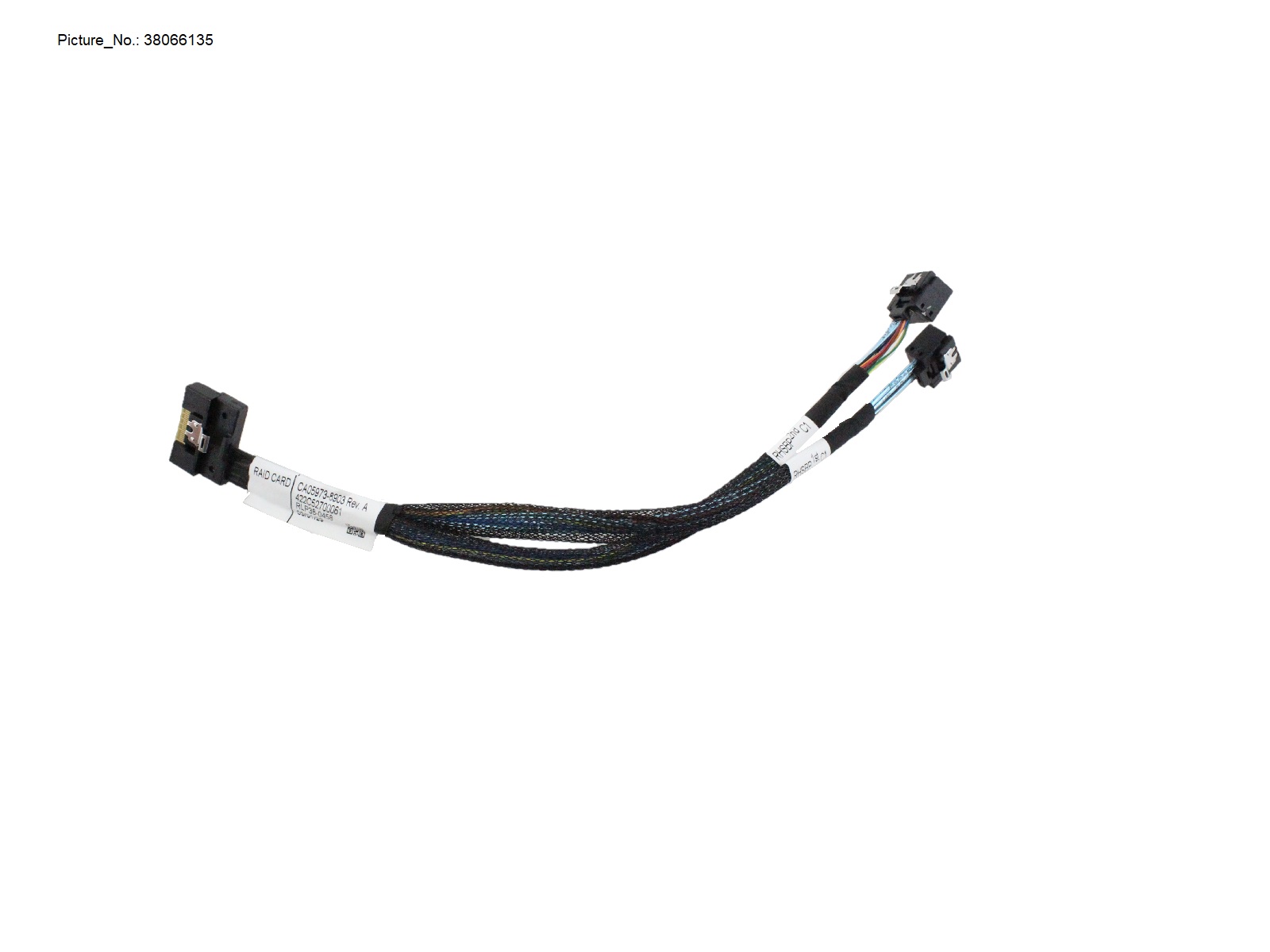 SLIMSAS 8X TO SLIMSAS 4X 1 TO 2 Y CABLE SLIMSAS 8X TO SLIMSAS 4X 1 TO 2 Y CABLE