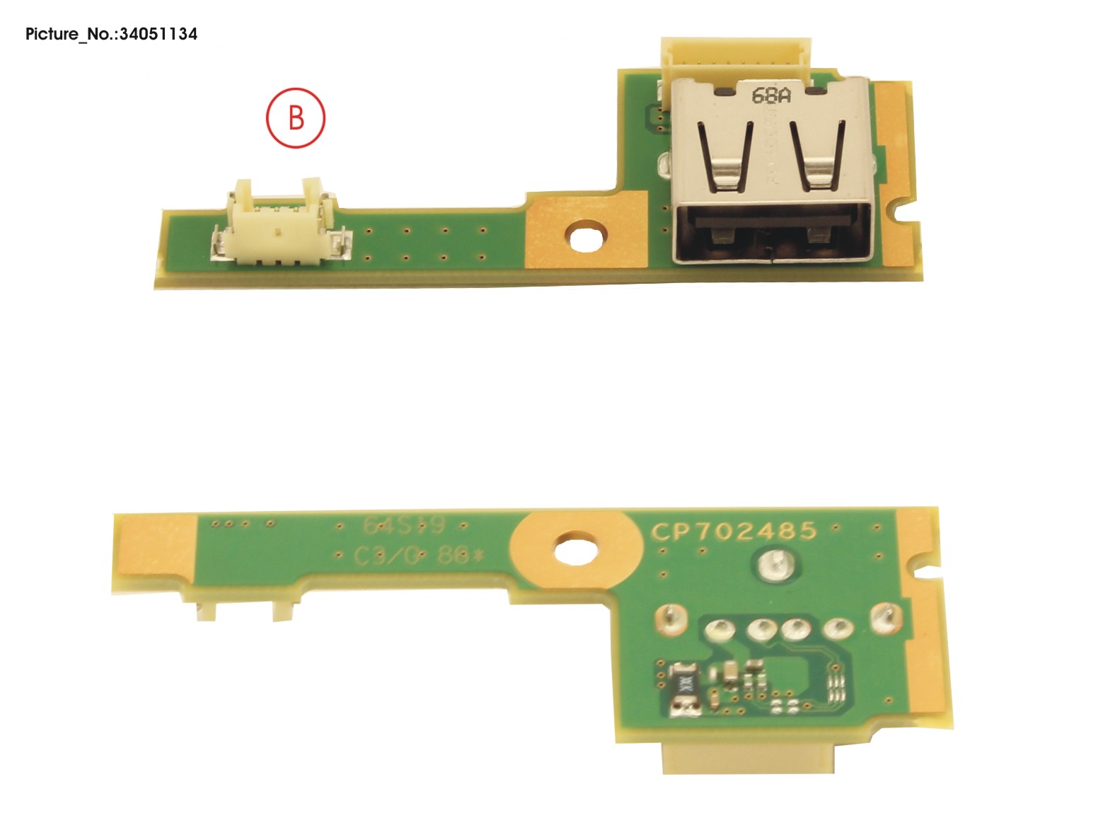 FUJITSU SUB BOARD, USB