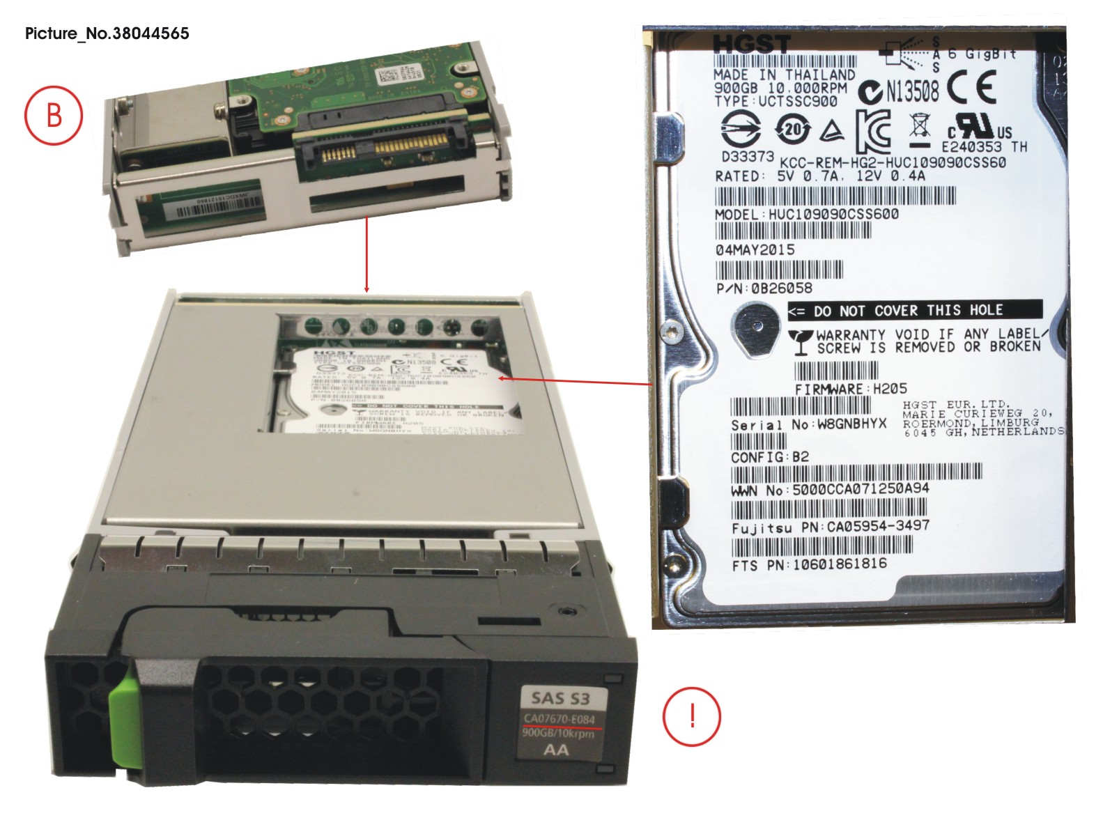 DX60 S3 HD SAS 900GB 10K 3.5 X1