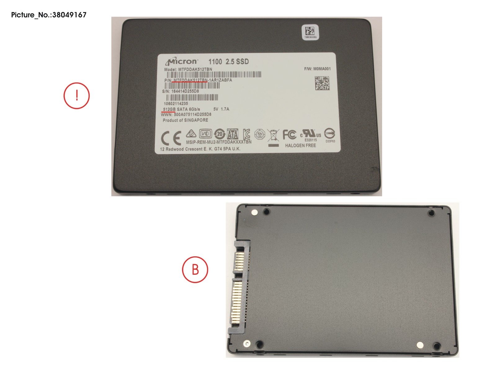 SSD S3 512GB 2.5 SATA (7MM)