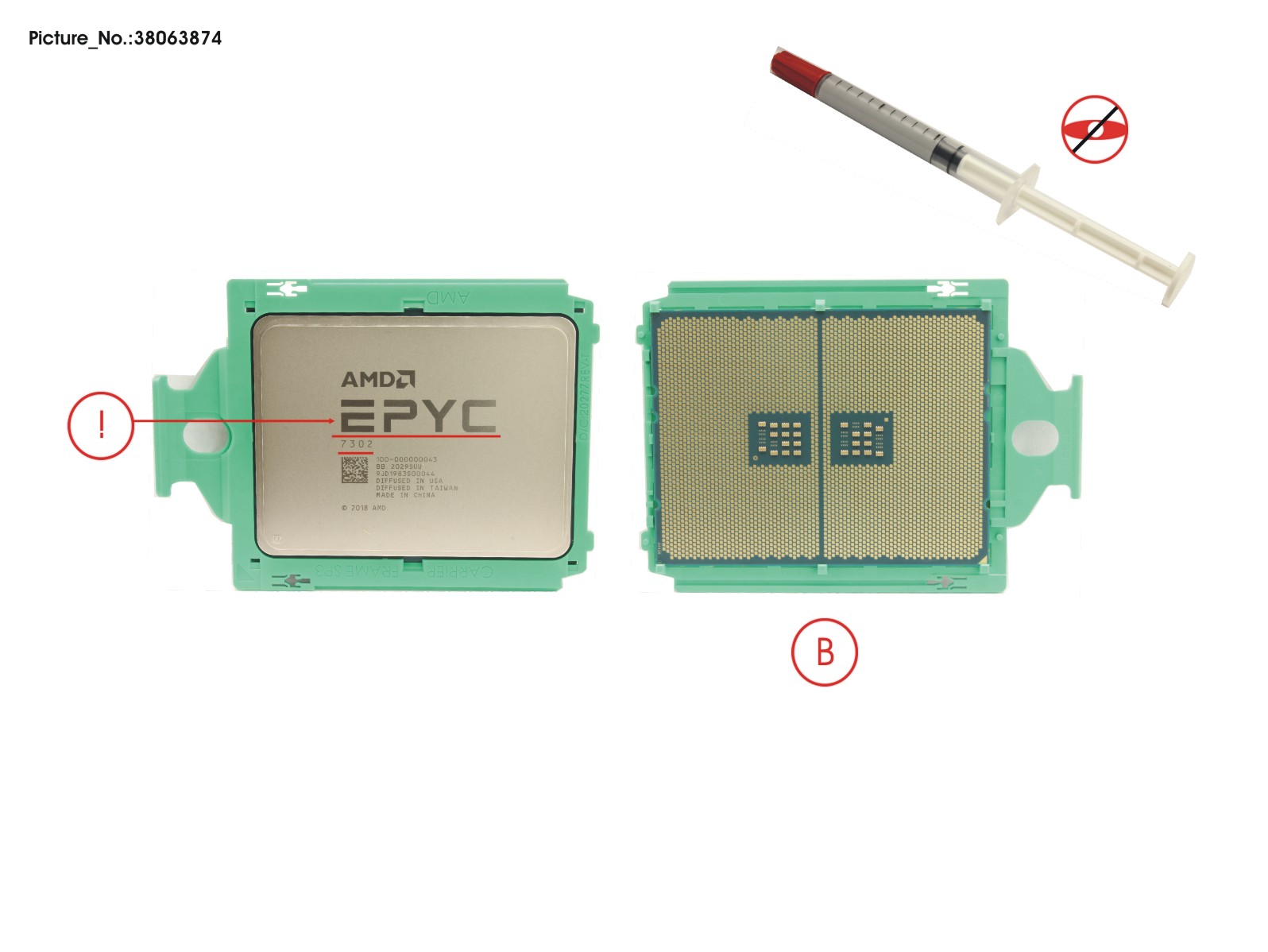 CPU AMD EYPC 7302 3.0GHZ 16CORE 155W (2P