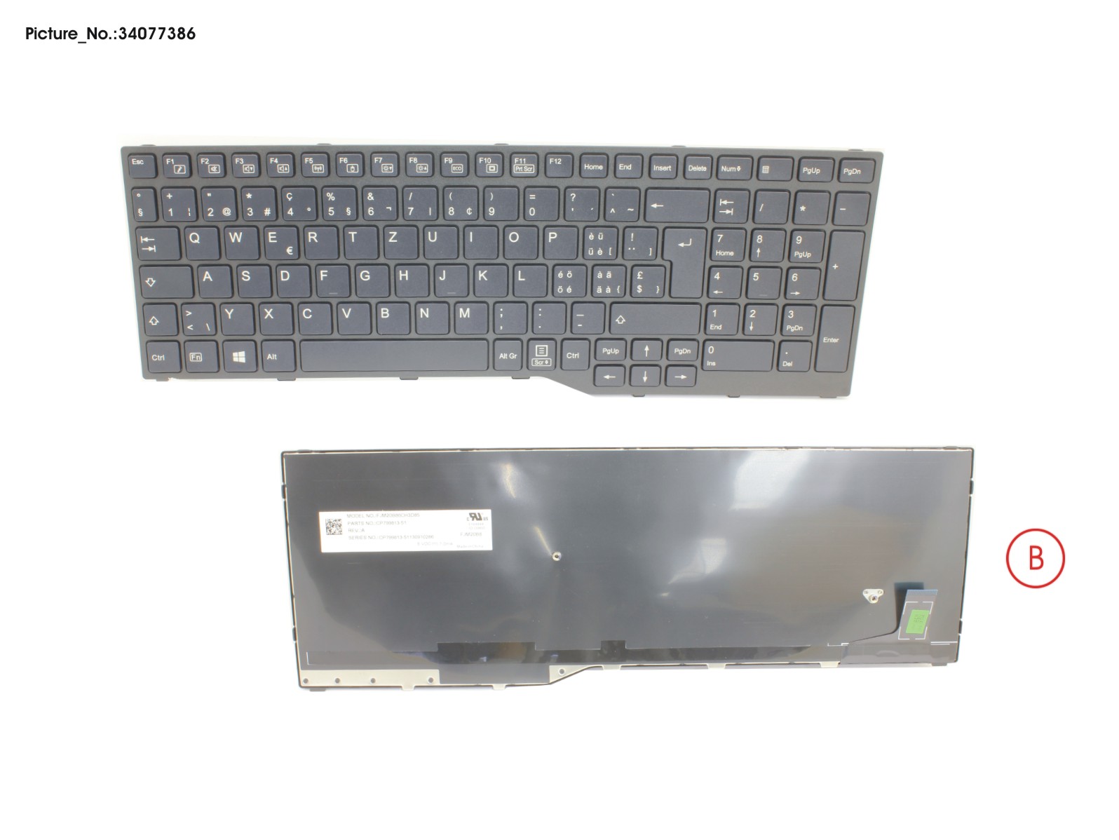 KEYBOARD SWISS (BLACK)