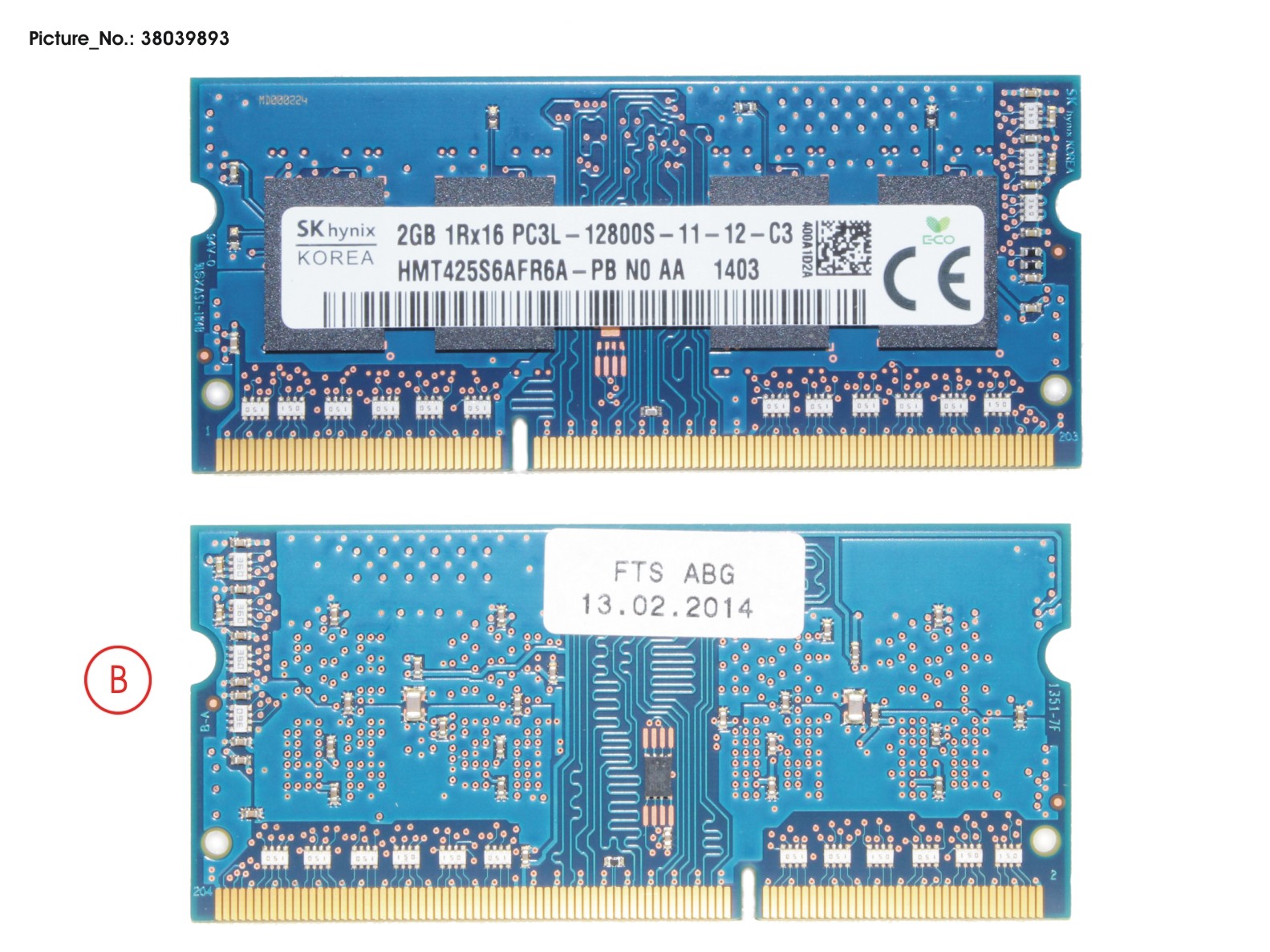 MEMORY 2GB DDR3-1600 SO