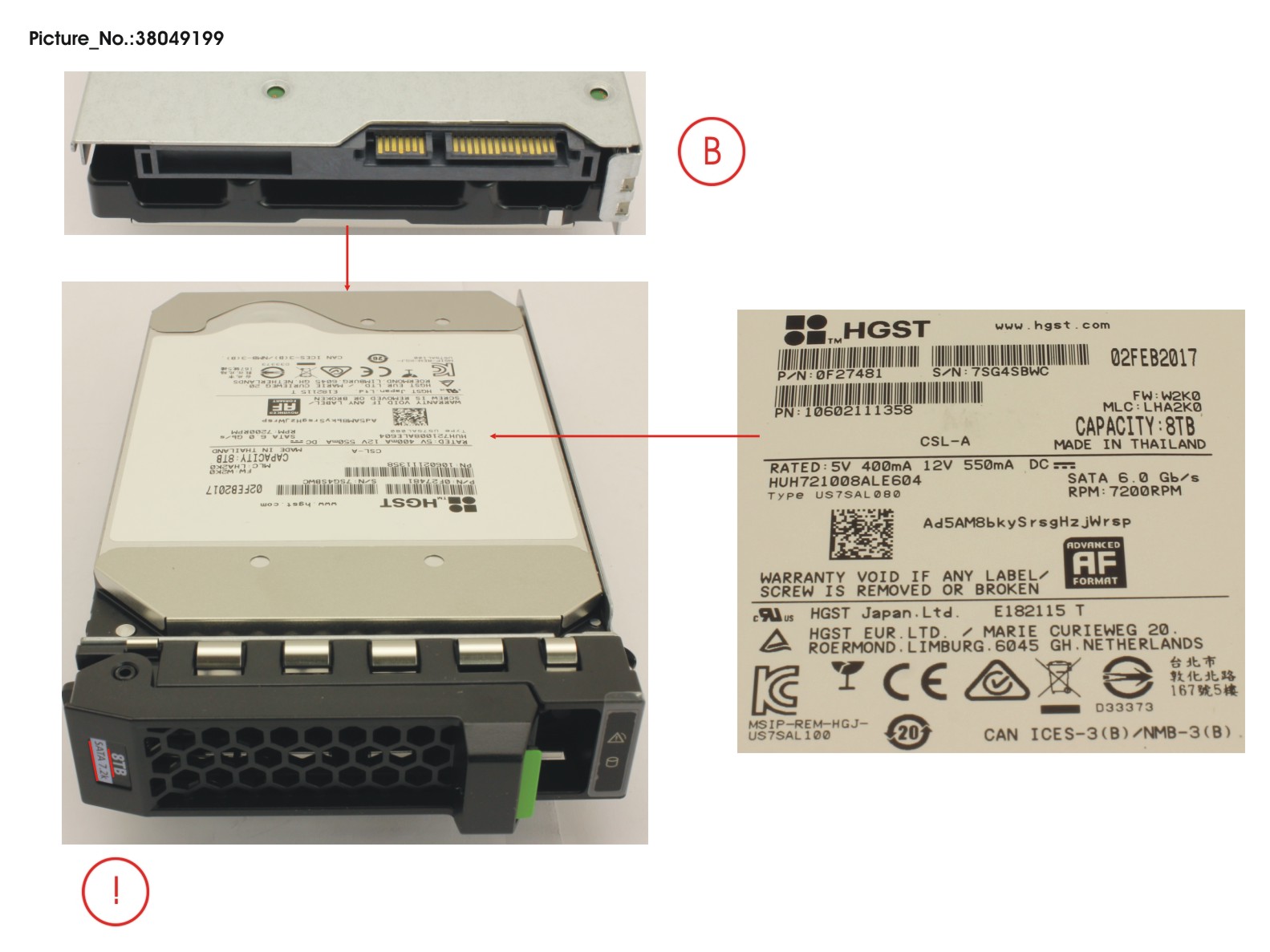 HD SATA 6G 8TB 7.2K 512E HOT P HD SATA 6G 8TB 7.2K 512E HOT P