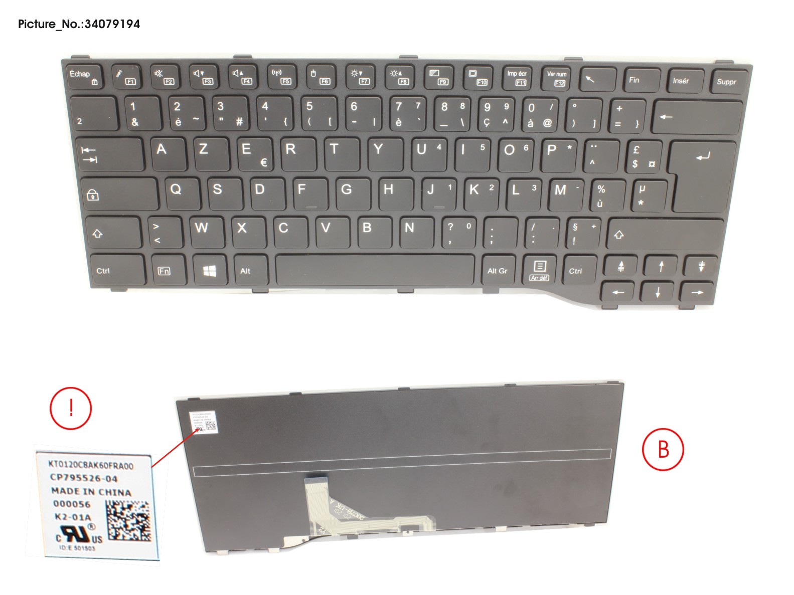 KEYBOARD BLACK FRANCE WIN10