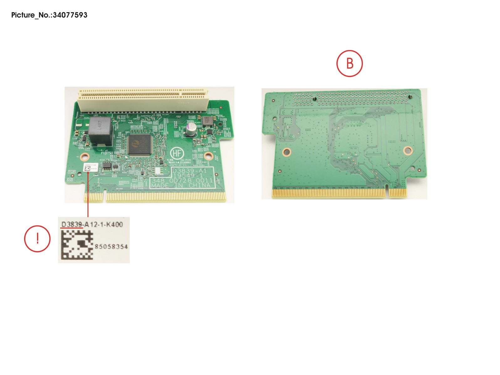 Fujitsu RISER-KARTE PCI