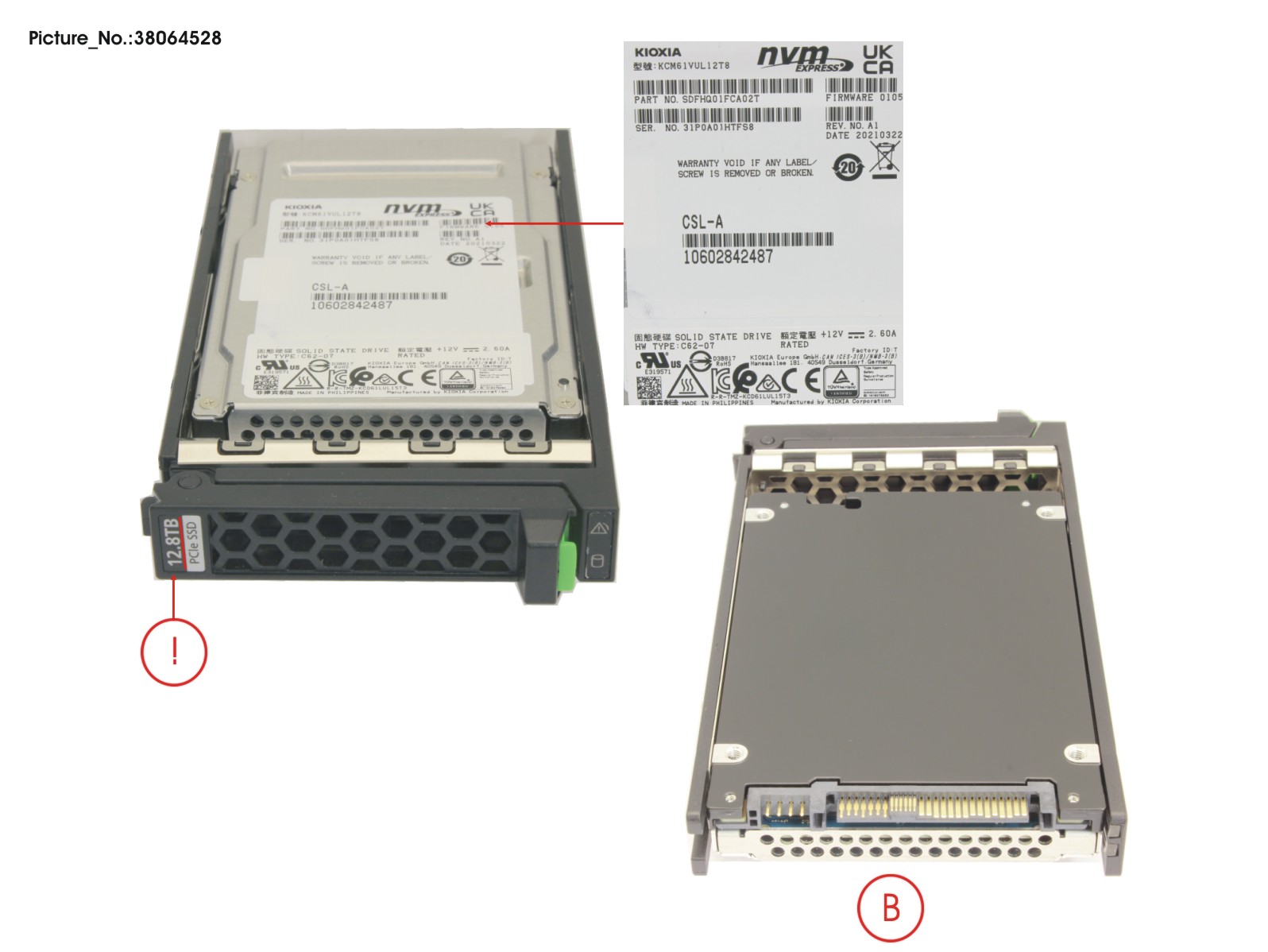 SSD PCIE4 SFF MU 12.8TB