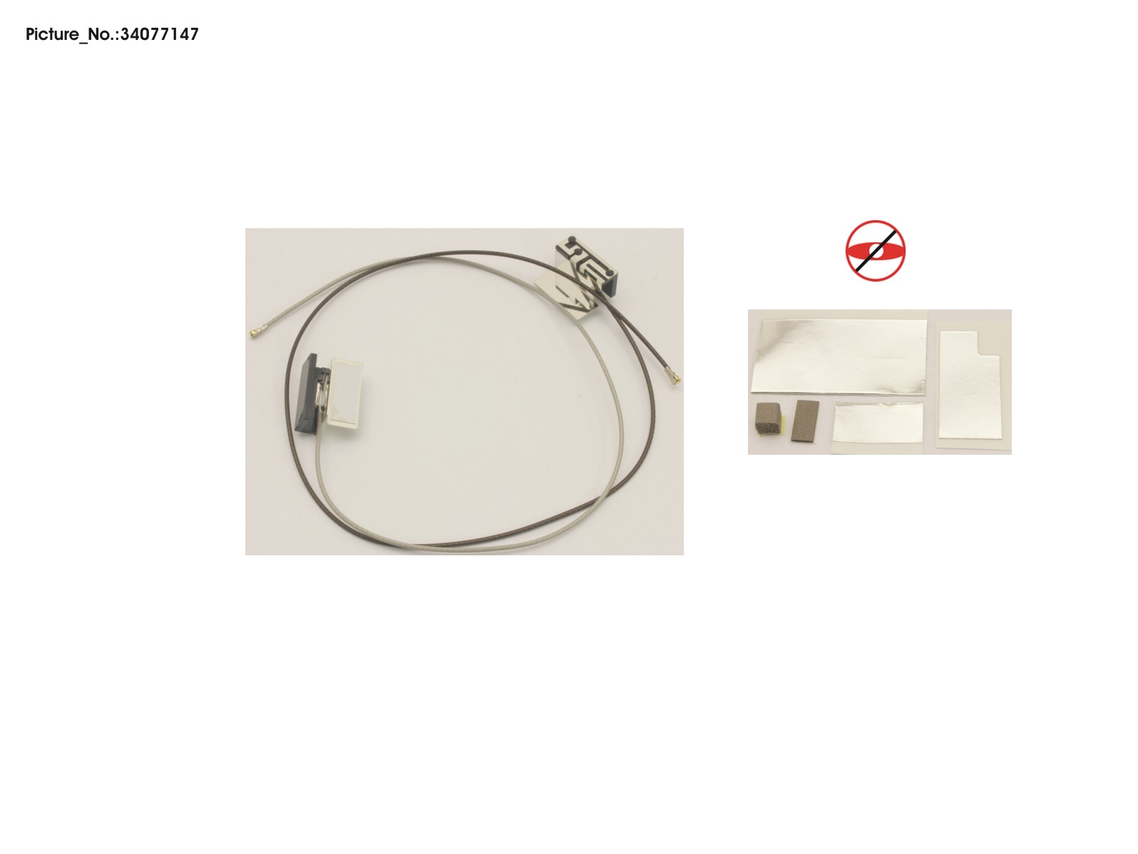 ANTENNA, WLAN L/R (FOR LTE) ANTENNA, WLAN L/R (FOR LTE)
