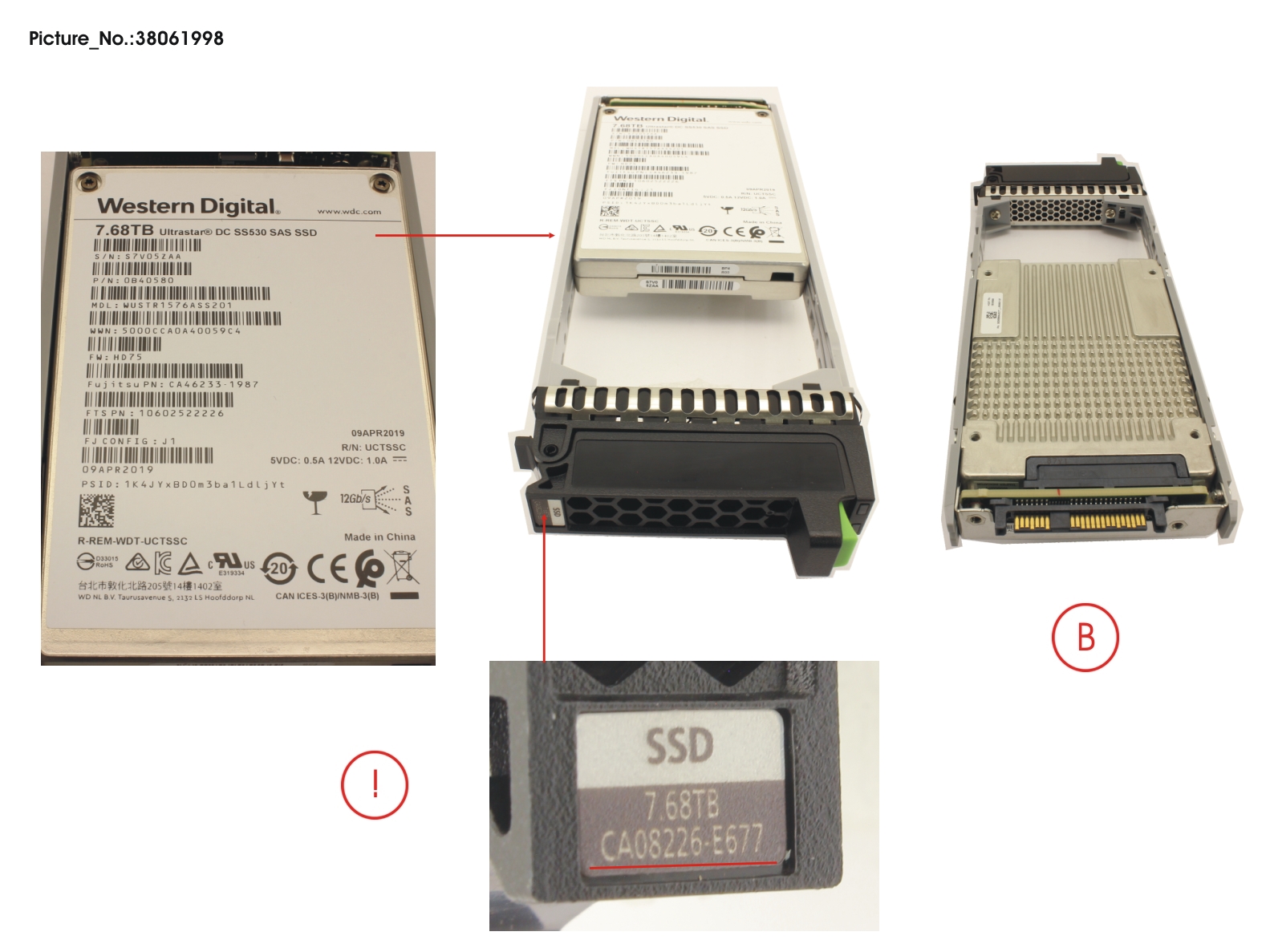 DX S4 SED SSD 2.5 7.68TB DWPD1 12G